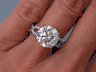 4.30 CTW ROUND BRILLIANT CUT DIAMOND ENGAGEMENT RING I SI2