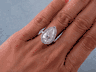 4.40 CTW PEAR SHAPE DIAMOND ENGAGEMENT RING F SI3