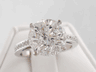 4.50 CTW ROUND CUT LAB GROWN DIAMOND ENGAGEMENT RING E I1