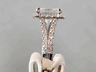 4.56 CTW PRINCESS CUT CLARITY ENHANCED DIAMOND RING G SI2 LOW PRICE 