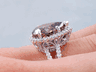 4.66 CTW PEAR SHAPE DIAMOND ENGAGEMENT RING NATURAL CHOCOLATE SI1