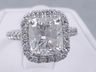 4.73 CTW CUSHION CUT DIAMOND ENGAGEMENT RING H SI2