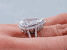 4.84 CTW PEAR SHAPE DIAMOND ENGAGEMENT RING F I1