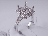 .41 CTW DIAMOND SEMI-SET ENGAGEMENT RING WHITE GOLD