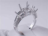 .41 CTW DIAMOND SEMI-SET ENGAGEMENT RING WHITE GOLD
