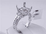 .43 CTW DIAMOND SEMI-SET ENGAGEMENT RING WHITE GOLD