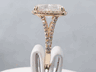 5.00 CTW CUSHION CUT DIAMOND ENGAGEMENT RING H SI2