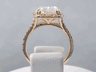 5.00 CTW CUSHION CUT DIAMOND ENGAGEMENT RING H SI2