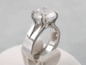 5.06CTW CUSHION CUT SOLITAIRE DIAMOND RING
