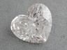 5.25 CT HEART SHAPE DIAMOND PENDANT AND WHITE GOLD CHAIN H SI2
