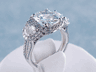 5.36 CTW CUSHION CUT DIAMOND ENGAGEMENT RING