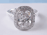 5.37 CTW CUSHION CUT DIAMOND ENGAGEMENT RING