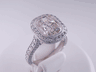 5.37 CTW CUSHION CUT DIAMOND ENGAGEMENT RING