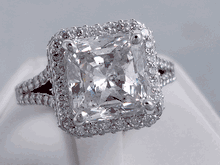 5.41 CTW RADIANT CUT DIAMOND ENGAGEMENT RING 