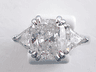 5.51 CTW CUSHION CUT DIAMOND ENGAGEMENT RING