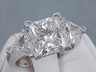 5.54 CTW PRINCESS CUT DIAMOND ENGAGEMENT RING H VS2