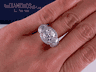 5.57 CTW CUSHION CUT DIAMOND ENGAGEMENT RING G SI3