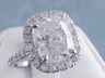 5.65 CTW CUSHION CUT DIAMOND ENGAGEMENT RING