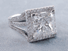 5.77 CTW PRINCESS CUT DIAMOND ENGAGEMENT RING