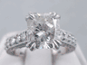 5.91 CTW RADIANT CUT DIAMOND ENGAGEMENT RING H SI2