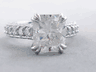 5.91 CTW RADIANT CUT DIAMOND ENGAGEMENT RING H SI2