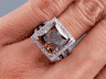 6.15 CTW PRINCESS CUT DIAMOND ENGAGEMENT RING NATURAL CHOCOLATE SI1