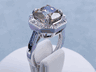 6.42 CTW CUSHION CUT DIAMOND ENGAGEMENT RING NATURAL CHAMPAGNE SI2