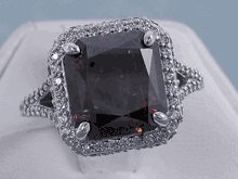6.62 CTW RADIANT CUT DIAMOND ENGAGEMENT RING FANCY DEEP ORANGE BROWN I1