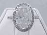 6.67 CTW OVAL CUT DIAMOND ENGAGEMENT RING D SI3