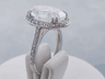 6.67 CTW OVAL CUT DIAMOND ENGAGEMENT RING D SI3