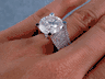 6.70 CTW ROUND CUT DIAMOND ENGAGEMENT RING