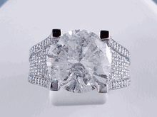 6.70 CTW ROUND CUT DIAMOND ENGAGEMENT RING