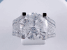 6.70 CTW ROUND CUT DIAMOND ENGAGEMENT RING