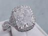 6.73 CTW CUSHION CUT DIAMOND ENGAGEMENT RING F SI3