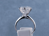 6.86 CARAT ROUND CUT DIAMOND RING H SI1