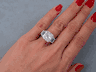 7.35 CTW RADIANT CUT DIAMOND ENGAGEMENT RING G SI3