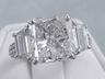 7.35 CTW RADIANT CUT DIAMOND ENGAGEMENT RING G SI3