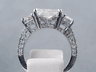 7.35 CTW RADIANT CUT DIAMOND ENGAGEMENT RING G SI3