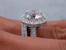 7.74 CTW ROUND CUT DIAMOND WEDDING RING SET H SI3 (Includes a Matching Wedding Ring) 