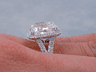7.83 CTW CUSHION CUT DIAMOND ENGAGEMENT RING I SI3