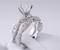 .72 CTW DIAMOND SEMI-SET ENGAGEMENT RING (Includes Matching Wedding Ring)