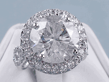 8.00 CTW ROUND CUT DIAMOND ENGAGEMENT RING
