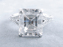 8.23 CTW EMERALD CUT DIAMOND ENGAGEMENT RING
