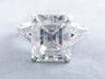 8.23 CTW EMERALD CUT DIAMOND ENGAGEMENT RING