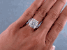 8.23 CTW EMERALD CUT DIAMOND ENGAGEMENT RING