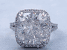 8.33 CTW CUSHION CUT DIAMOND ENGAGEMENT RING 