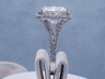 8.33 CTW CUSHION CUT DIAMOND ENGAGEMENT RING 