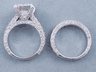 8.45 CTW RADIANT CUT DIAMOND WEDDING RING SET H-I SI2 (Includes a Matching Wedding Ring) 