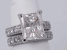 8.45 CTW RADIANT CUT DIAMOND WEDDING RING SET H-I SI2 (Includes a Matching Wedding Ring) 