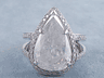 8.53 CTW PEAR SHAPE DIAMOND ENGAGEMENT RING D  I1